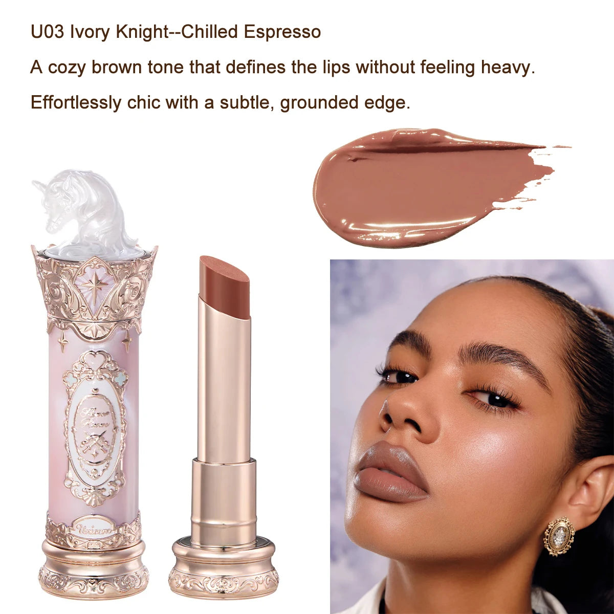 Flower Knows Knight Unicorn Makeup Set - Eyeshadow, Blush, Lipstick