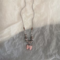 Star Cross Bowknot Pendant Necklace For Women'S Egirls Y2K Cool Neck Jewelry Clavicle Chain Original Korean Fashion