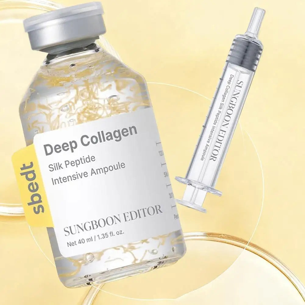 Silk Peptide Intensive Lifting Ampoule Essence Deep Collagen Repair Renewal Firming Moisturizing Glow Serum Korean Skincare