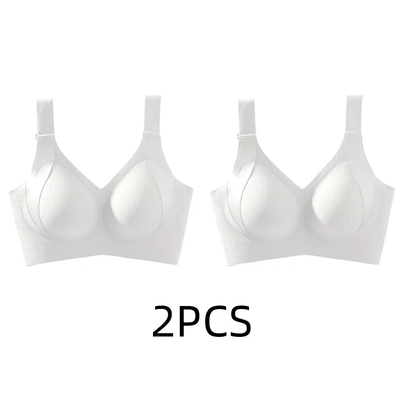 Seamless Wireless Bra For Full Busts And Petite Figures, Thin Light Support, No Wires, Pull Up Anti Sagging