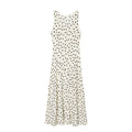 2026 Summer New Women's Fashion Sleeveless Waist-Slimming Polka Dot Print Vest Dress Vacation Style Camisole Mid-Length Dress