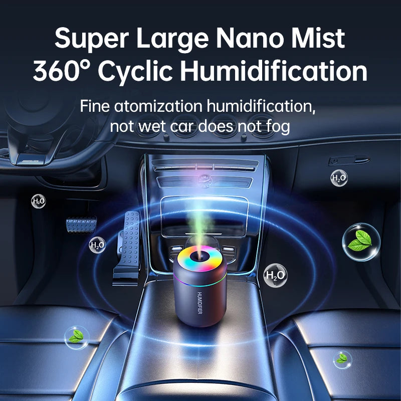 Searide 180ml Mini USB Ultrasonic Humidifier - Aroma Diffuser