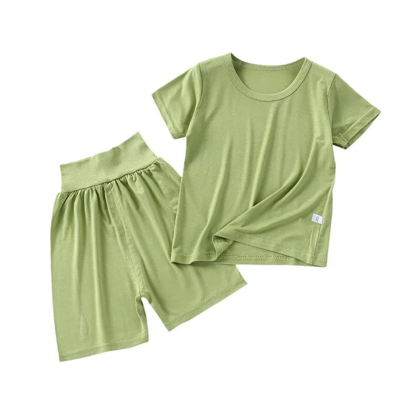 Spring Summer Baby Girls Clothes Pajamas Sets Kids Boy Modal  Homewear Modal Nightwear Children's Indoor Clothing Pijamas Suit