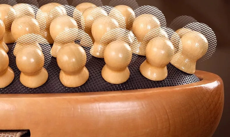 Home massage comb, beech wood meridian brush, universal for the whole body to clear meridians, abdominal and leg massage device