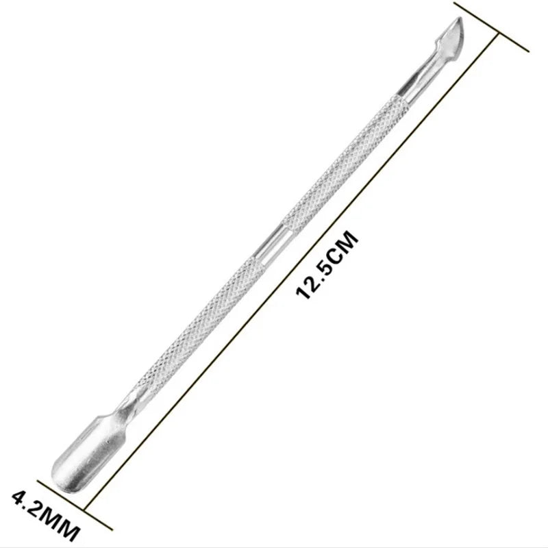 LINMANDA Cuticle Pliers with Cuticle Pusher Stainless Steel Cuticle Remover and Trimmer Perfect For Fingernails and Toenails
