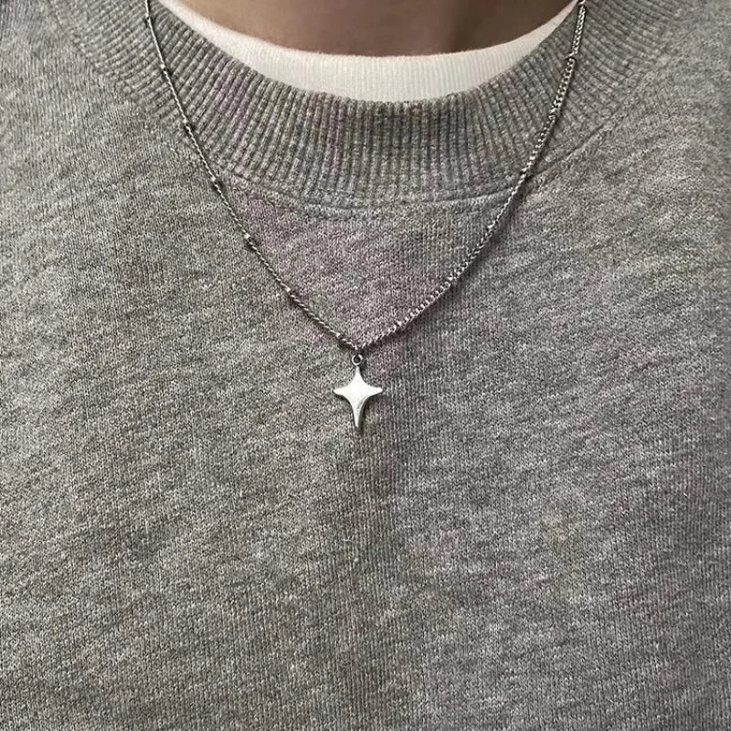Trendy Vintage Necklace Women'S Men'S Fashion Necklace Hollow Choker Pendant Neck Jewelry Accessories Chain