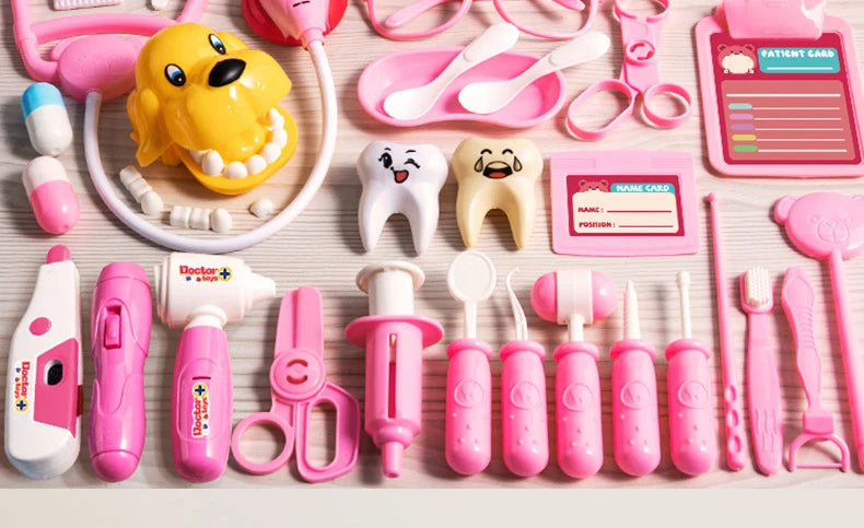 Children Doctor Play Set Simulation Nurse Toy Doctor Accessories for Kids Home Play Toys Doctor Set Toy Gift for Kids Boys Girls