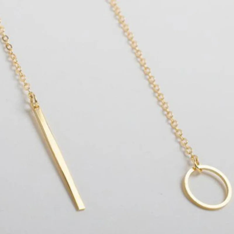 2025 New Fashion Necklace Design Ladies Fashion Metal Round Necklace Sales