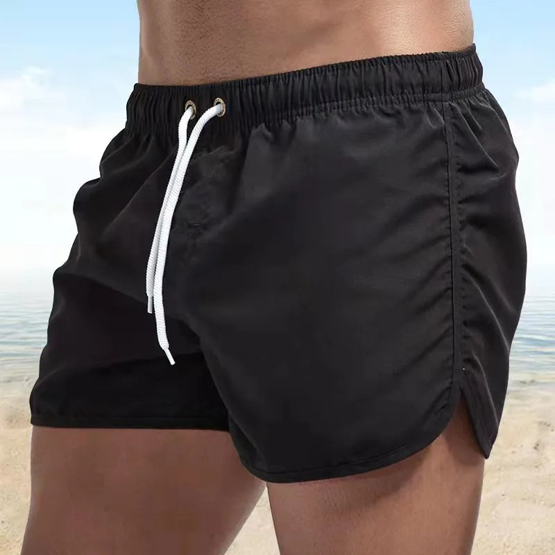 Men's Swim Shorts Swim Trunks Quick Dry Board Shorts Bathing Suit Breathable Drawstring With Pockets for Surfing Beach Summer