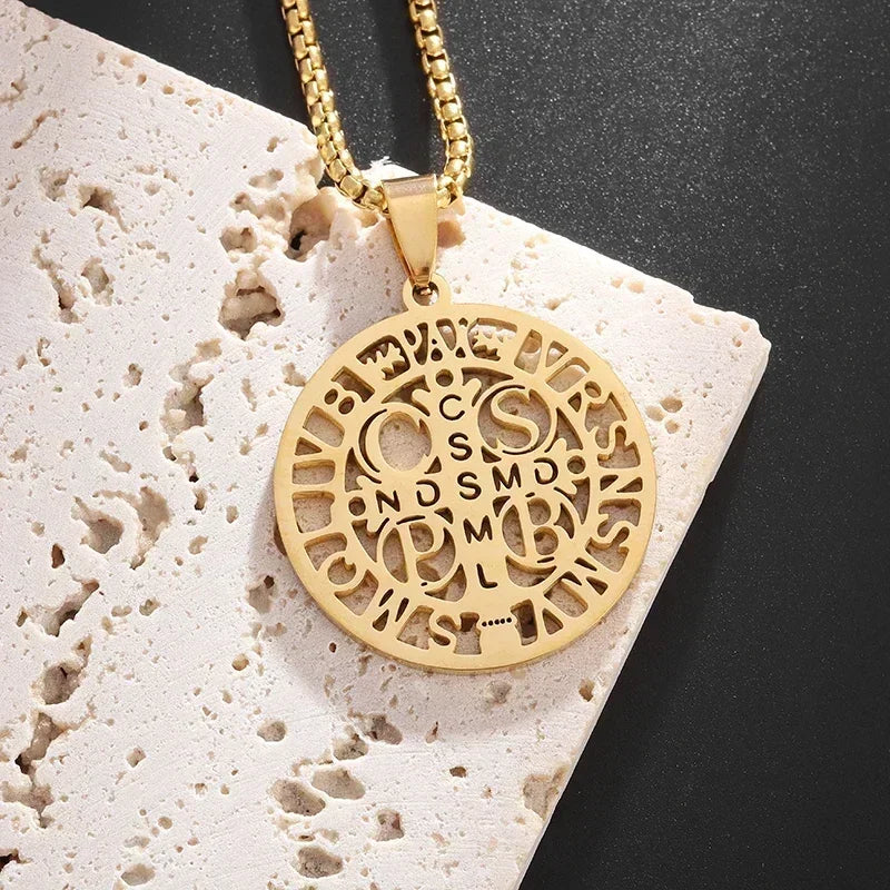Christian Jesus Portrait Iced Out Necklace Pendant For Men And Women Cross Catholic Amulet Jewelry
