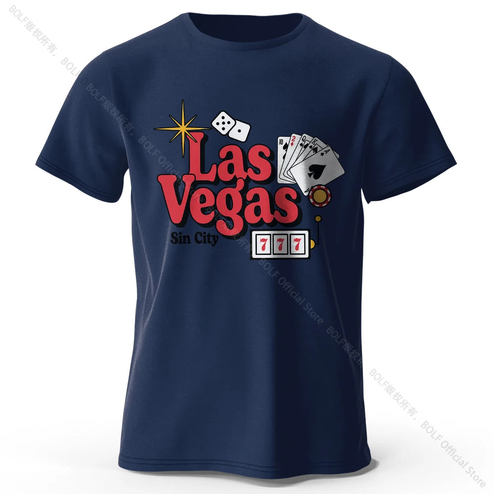 Work & Play Printed 100% Cotton T-Shirt Lightweight Round Neck Short Sleeve Tee Unisex Everyday Style