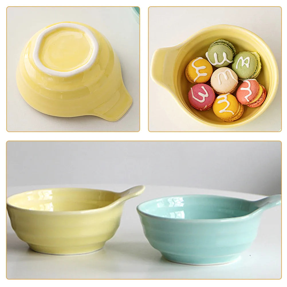 WINOMO Ceramic Small Sauce Bowl - Yellow 4.5" Dipping Dish