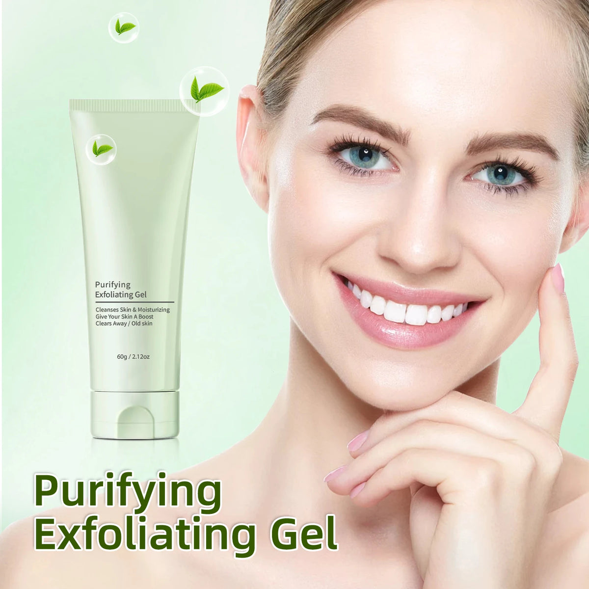 Facial Exfoliating Gel - Deep Cleansing & Blackhead Remover