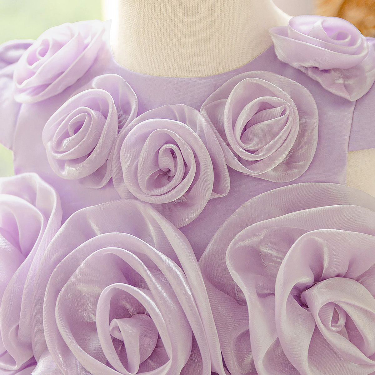 HETISO Summer Flower Party Girls Dresses Purple Kids Birthday Pageant Princess Gown Child Wedding Bridesmaid Prom Costume