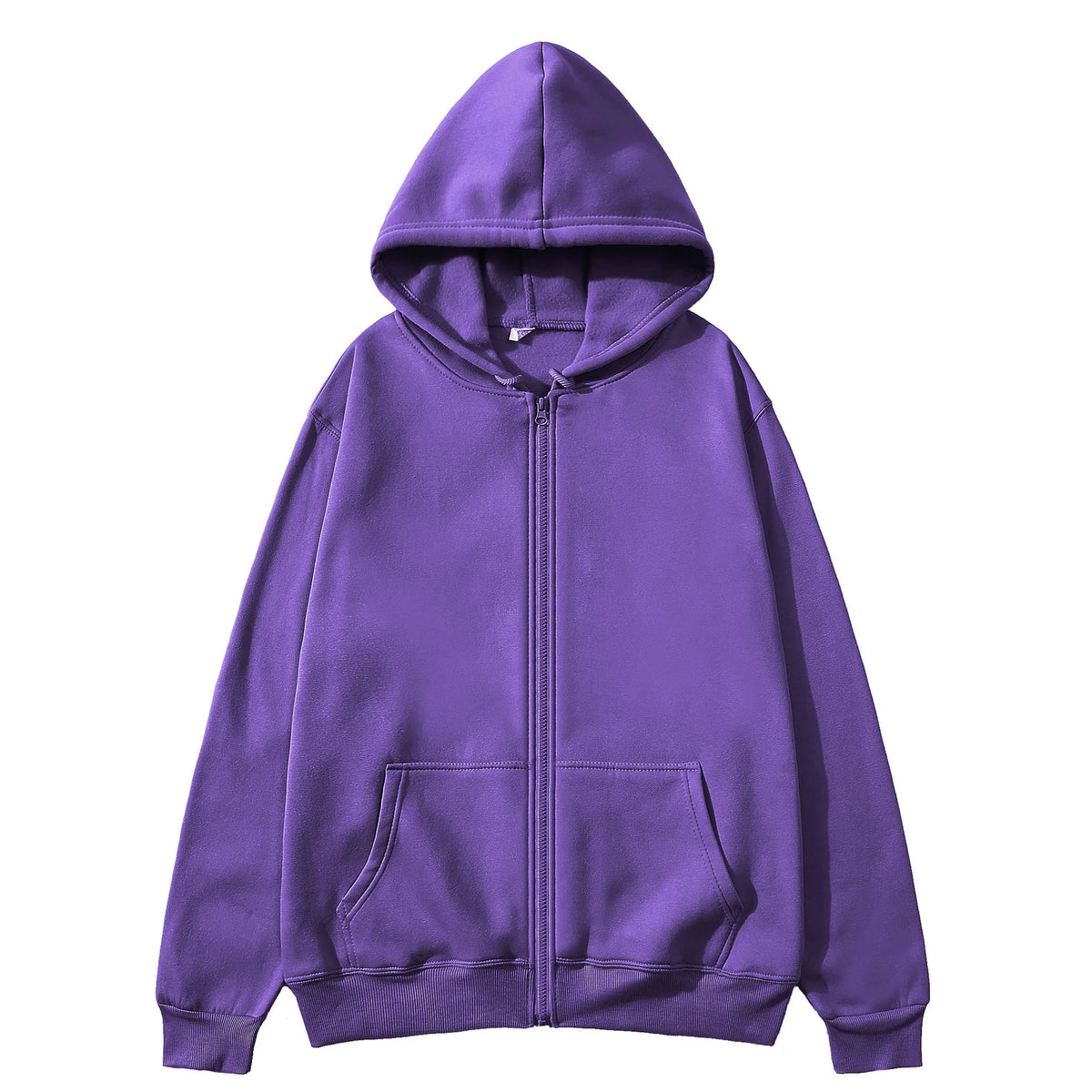 Casual Zipper Hoodie Jacket - Men's Front Pocket Knit Coat