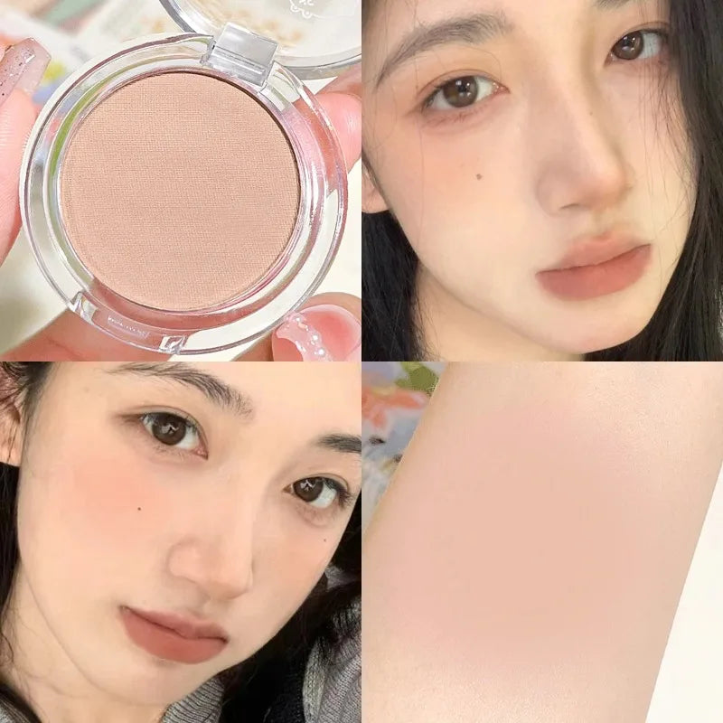 Monochrome Blush Palette Matte Natural Cheek Color Orange Girl Blusher Powder Brightening Facial Contouring Makeup Rouge Powder