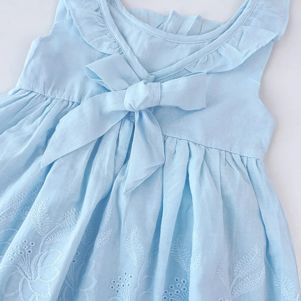 Bear Leader Girls Elegant Dresses 2026 New Summer Kids Party Costumes Girl Floral Princess Outfits Children Vestidos Clothing