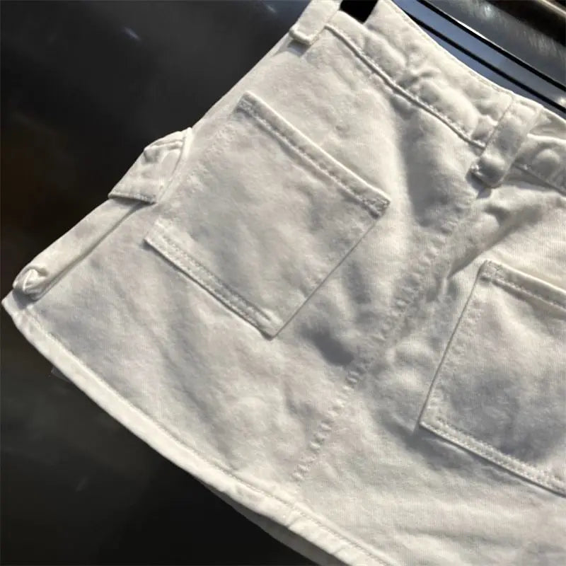 High Waisted Casual Washed Short Skirt for Women in the Spring and Summer of 2026 Stylish and Slimming Workwear Skirt
