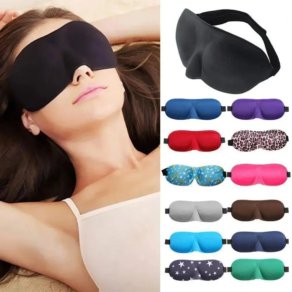 Sleep Mask Blockout Eye Mask For Side Sleeper Women'S Men Portable Blindfold Travel Sleeping Aid Eye Cover Slaapmasker