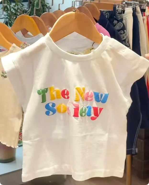Kids Tee 26Ss Summer Short Sleeve Tns Baby Boy T-Shirts Printed Girls Dress Cotton Clothing