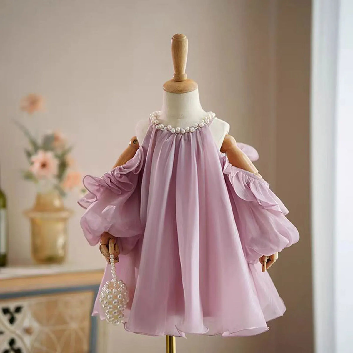 Dreamy Vow J775 Elegant Pink Baby Girl Dress Tulle for Kids Holiday 1st Toddler Wedding  Birthday Evening Party Spring Ball Gown