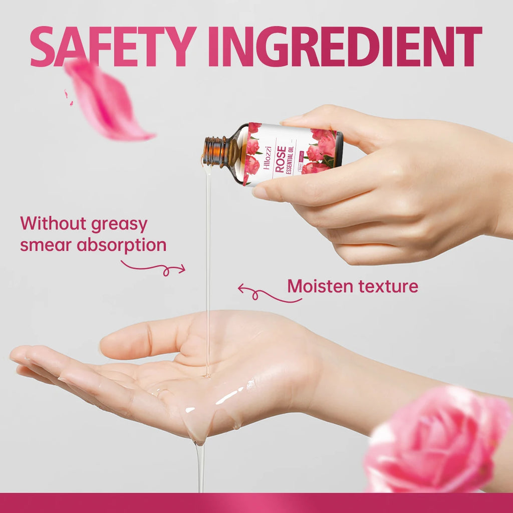 100Ml/60Ml/30Ml Rose Essential Oil Skin Care Fragrance Aromatherapy Essential Oil Perfume Massage Moisturizing Oil