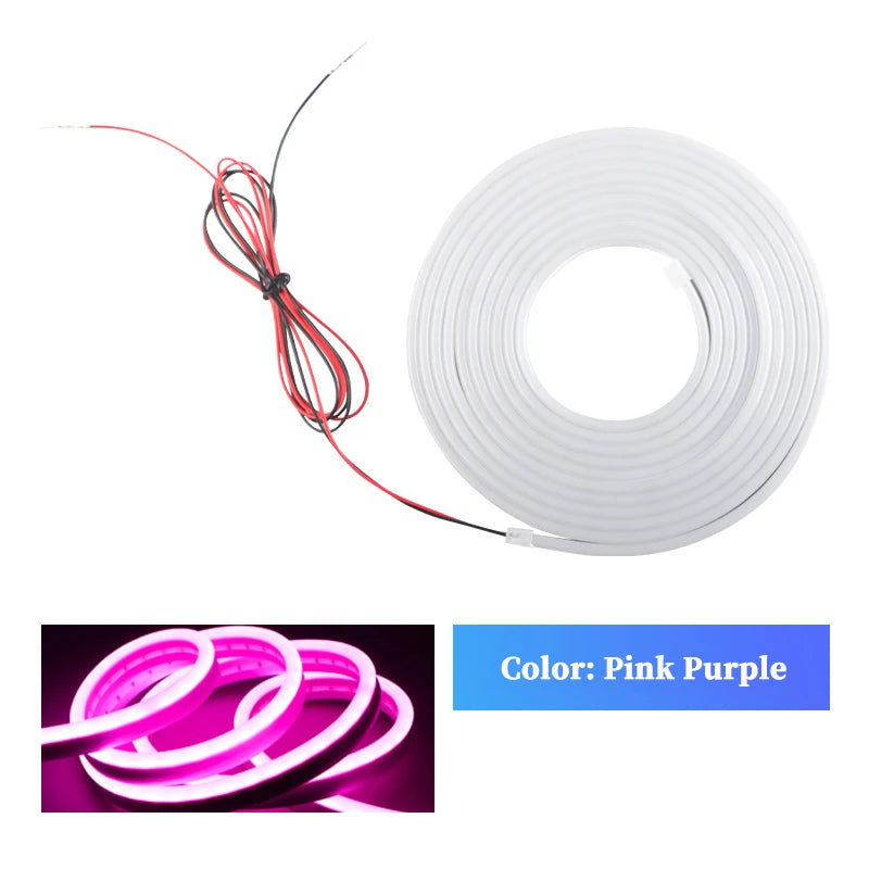 LED Trunk Lighting Lights Dynamic Flowing Flexible Light Strip On/Off Scanning Atmosphere Lamp Waterproof for Car Accessories