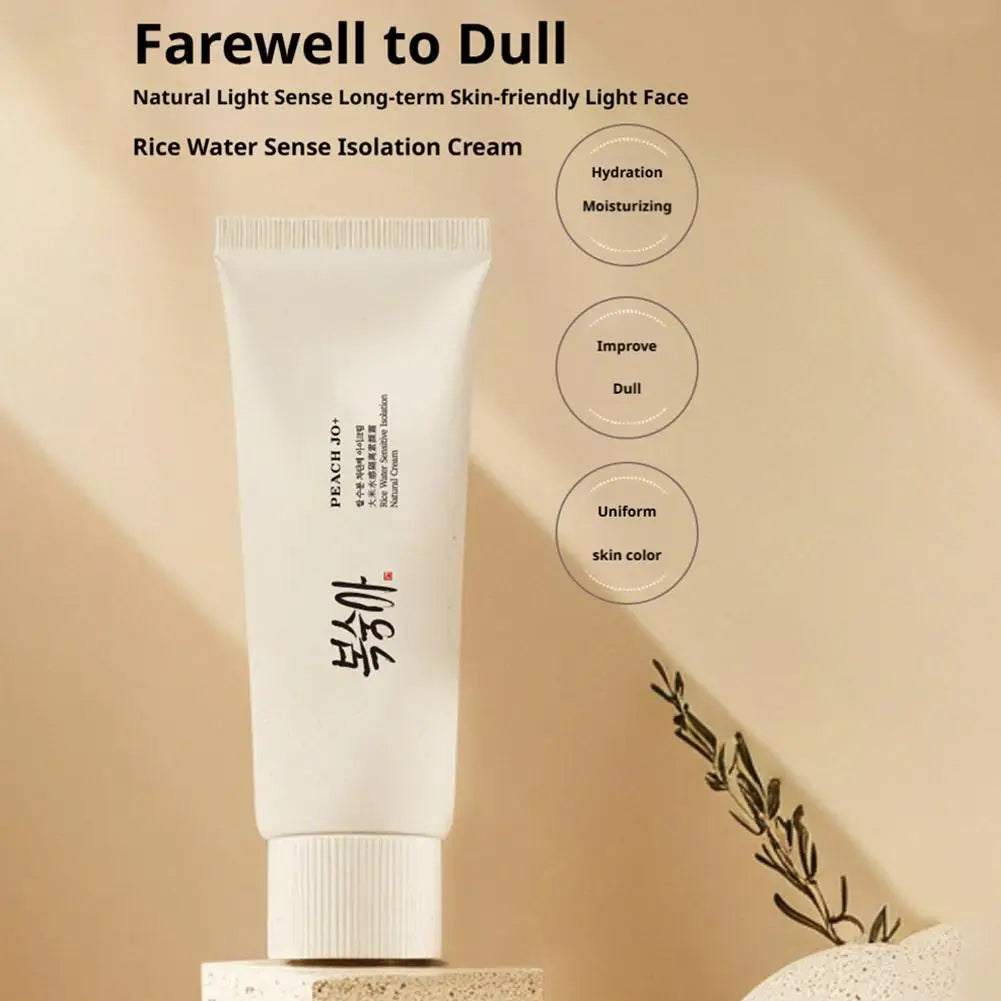 Korean Rice Extract Cream SPF50+ Hydrate Moisturizing Improve Dullness Even Out Brightening Light-feeling Concealer