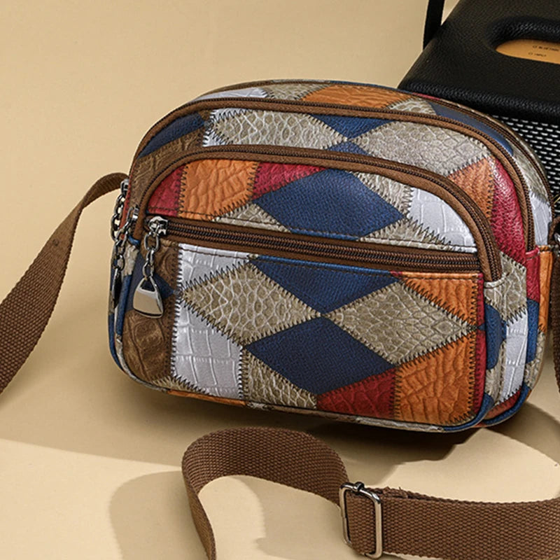 High Quality Solid Color PU Leather Shoulder Bag Old Money Crossbody Bags Women Large Capacity Ladies Handbags Female Tote Sac