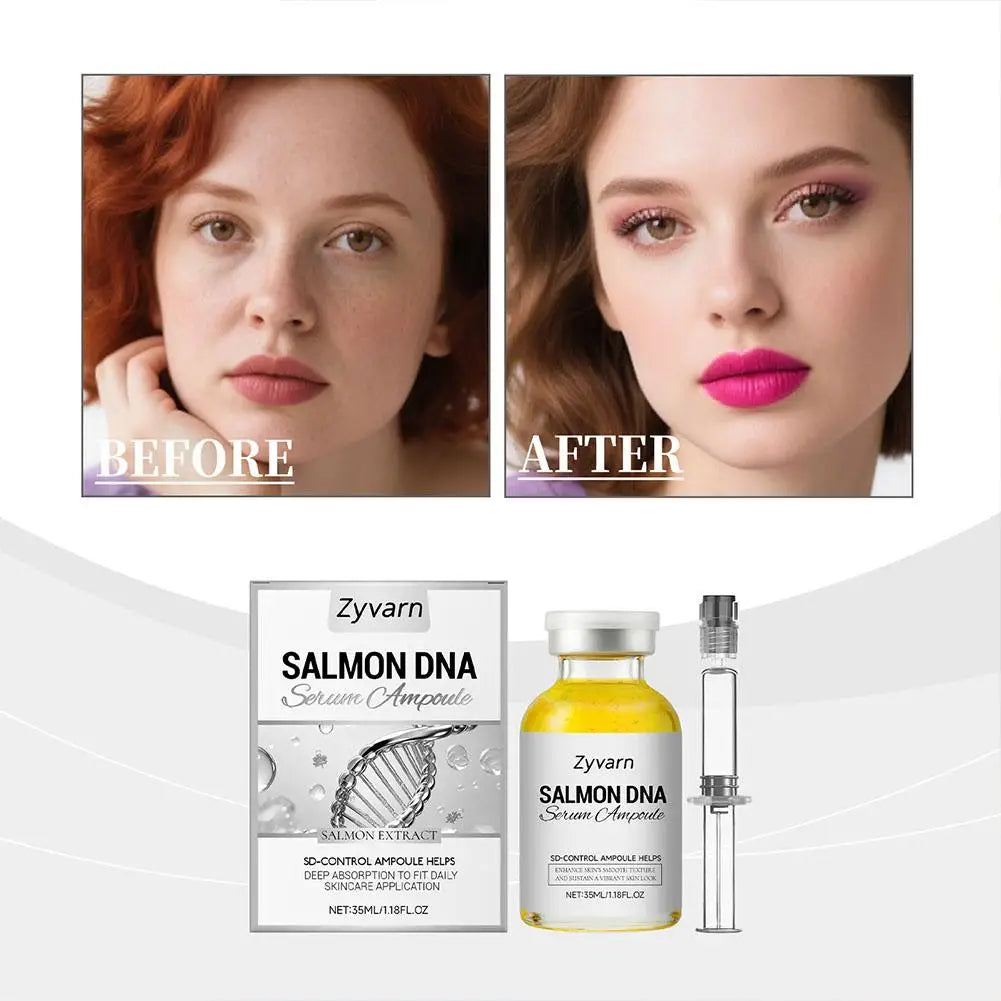 2/1pcs Salmon Dna Moisturizing Face Serum Ampoule Essence, Pdrn Daily Skincare Deep Moisturizing  Radiant Facial Skin Soothing