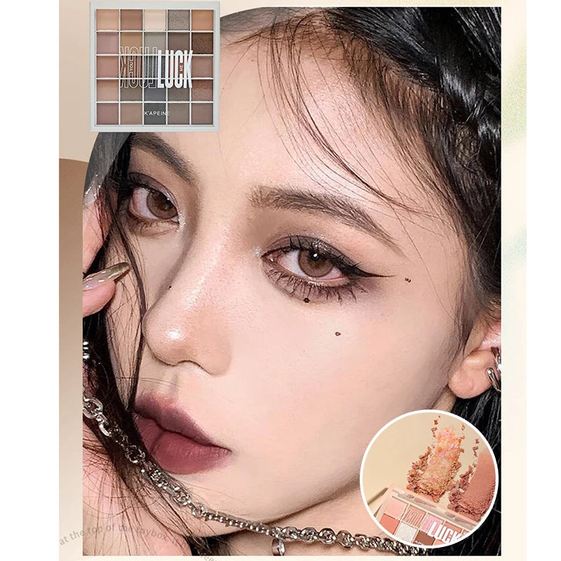 25Color Professional Eyeshadow Palette Eye Glitter Long Lasting Eye Shadow Pallet  Korean Makeup Palette Eye Shadow for Beginner