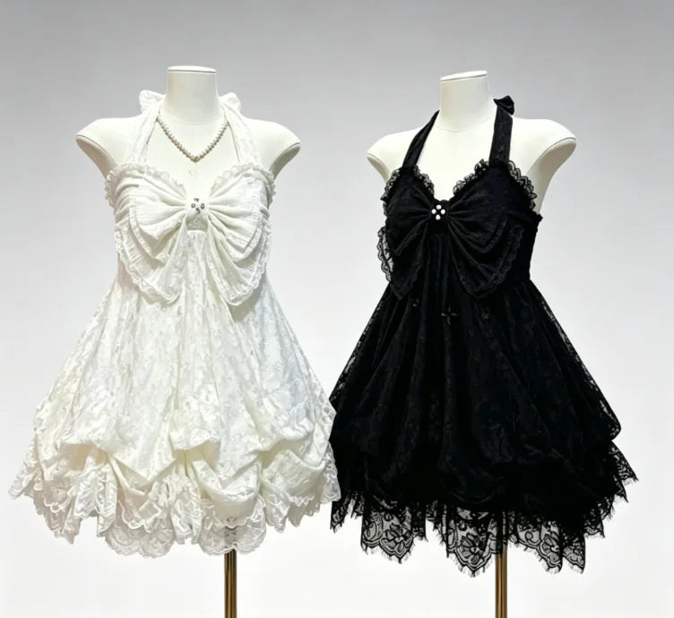 Women Harajuku Y2k Strap Dress Y2K Aesthetic Club Party Fashion Outfits Gothic Retro Sweet Bud Mini Dress