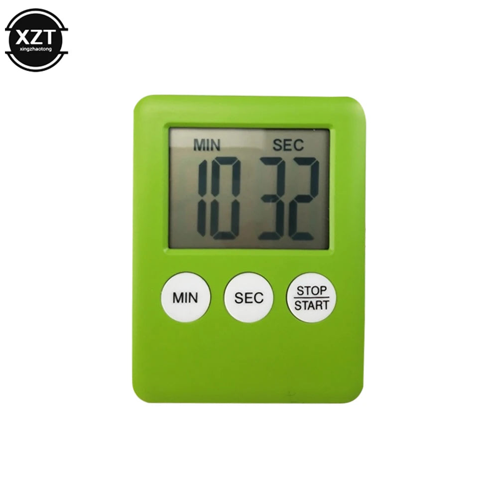 Temporizador magnético de cocina digital, para cocinar y hornear, con pantalla LCD, cuenta regresiva y ascendente, alarma sonora, reloj con imán, accesorios de cocina