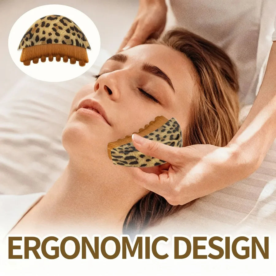 Facial Massage Brush For Face & Jawline, Ergonomic Dry Brush Designed For Precise Contour Fit, Manual Skin Massager Tool