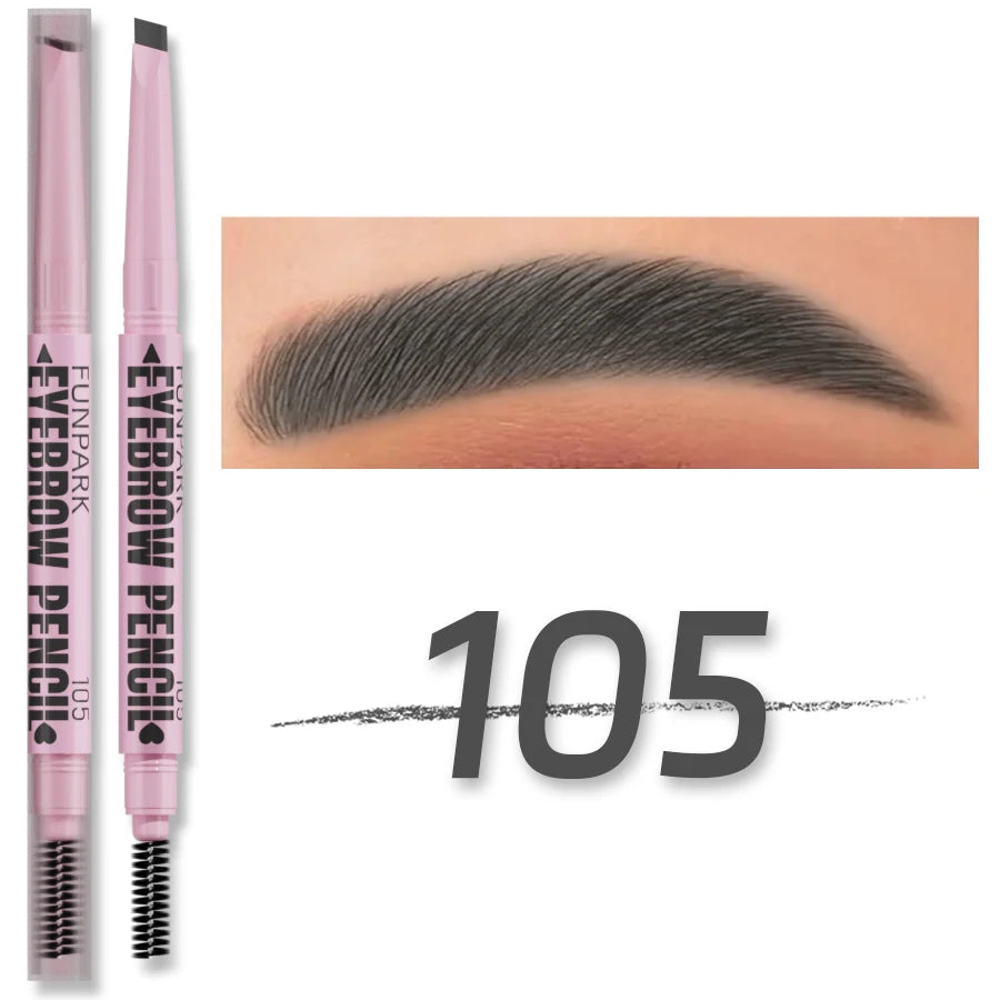 2 In1 Eyebrow Pencil Professional Cosmetics Makeup For Women'S 5 Colors Waterproof Eyebrow Tattoo Brush Long Lasting Eyebrow Pen