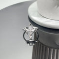 New Fashhhion Punk Dark Vintage Cross Open Rings For Women'S Luxury Copper Gold-Plated High-Quality Rings Y2K Style Jewelry