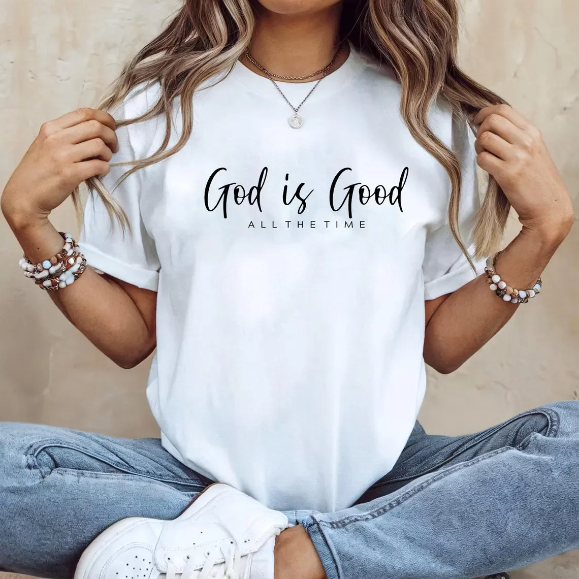 God Is Good Inspirational Bible Verse Graphic T-Shirt