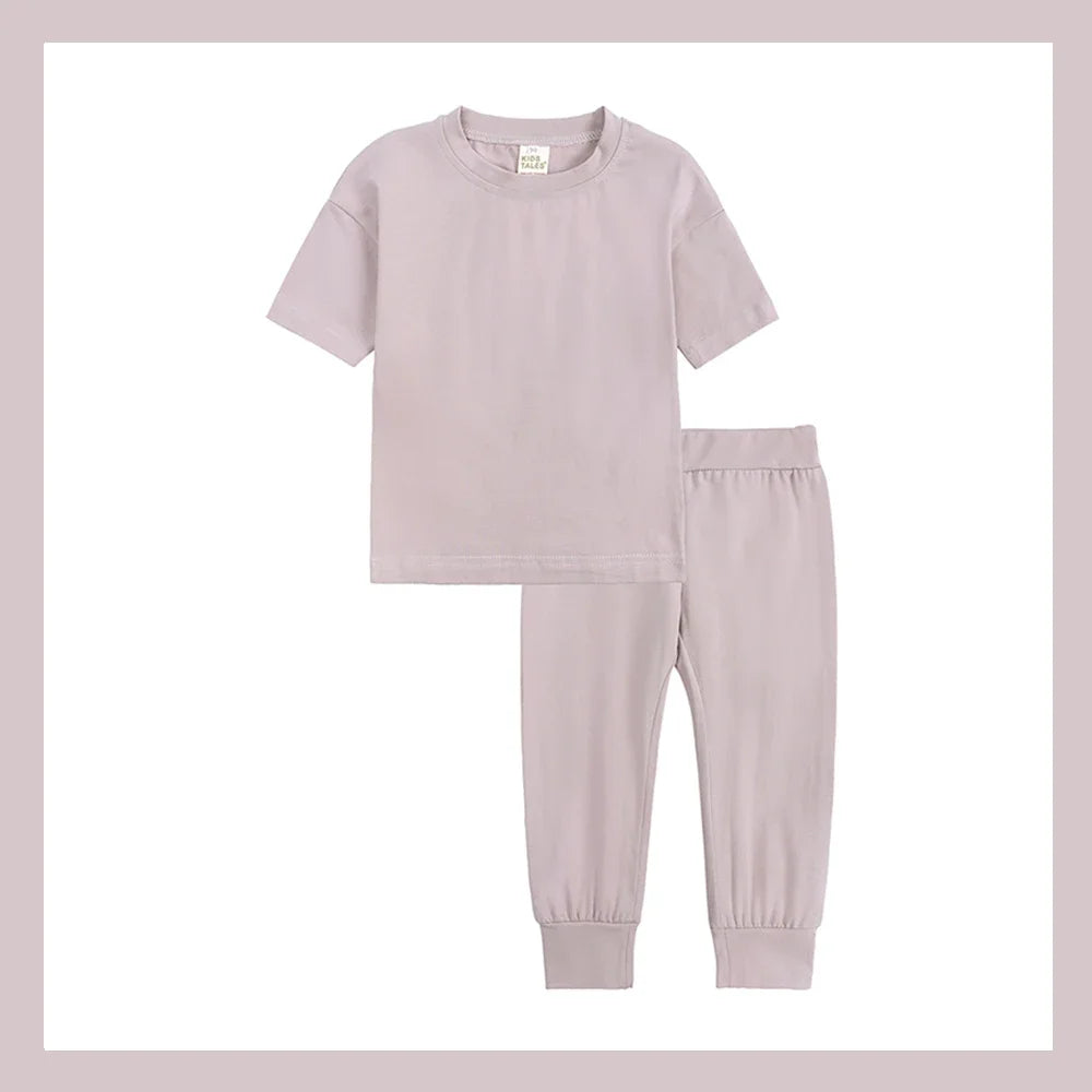 Kids Tales Unisex Toddler Summer Clothing Set - Cotton T-Shirt & Shorts