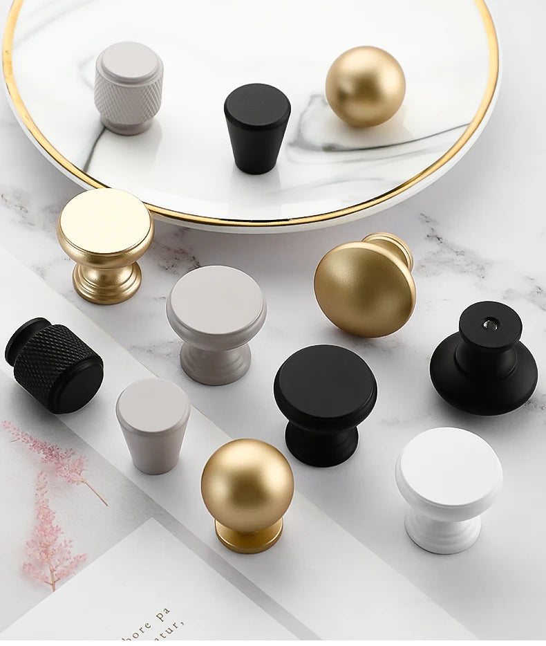 Handles Drawer Cabinet Furniture Kitchen Handles for Cabinet Knob Door Drawer Furniture Kitchen Golden Silvery European Style