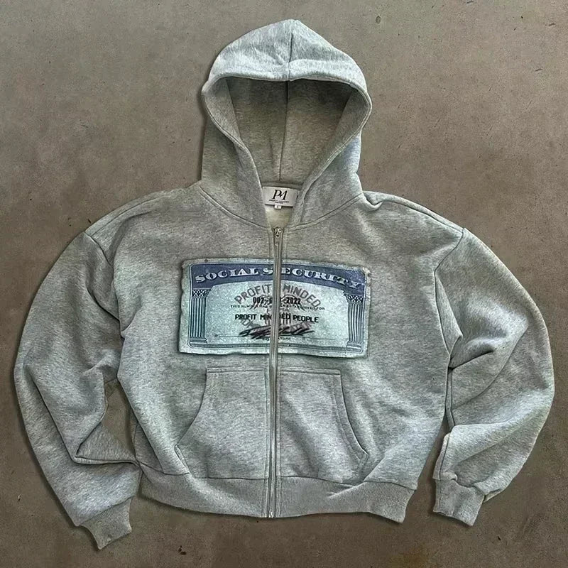 Y2K Camouflage Print Pullover Hoodie - Men's Oversized Streetwear