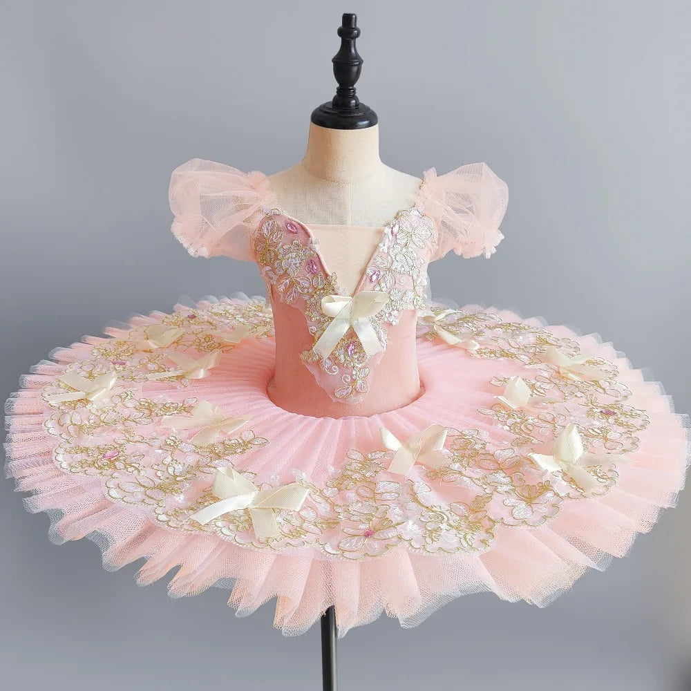 Princess Performance Fairy Tutu Kids Clothes Ballet Leotards for Girls Dress Stage Costumes Dance Wear Summer Children Clothing