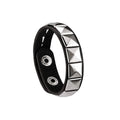 Fashion Punk Single Row Stereoscopic Square Personality Rivet Cortex Couple Bracelets for Men Women Hip-hop Rock Bangles Jewelry