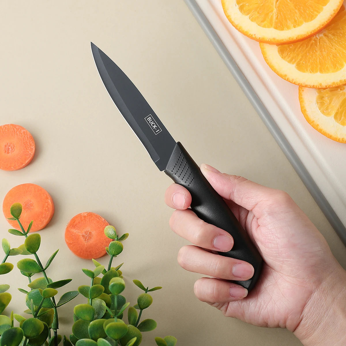 Juego de cuchillos de cocina de 3/5 piezas, juego de cuchillos de acero negro de alta calidad, cuchillos de regalo de acero inoxidable, utensilios de cocina para el hogar