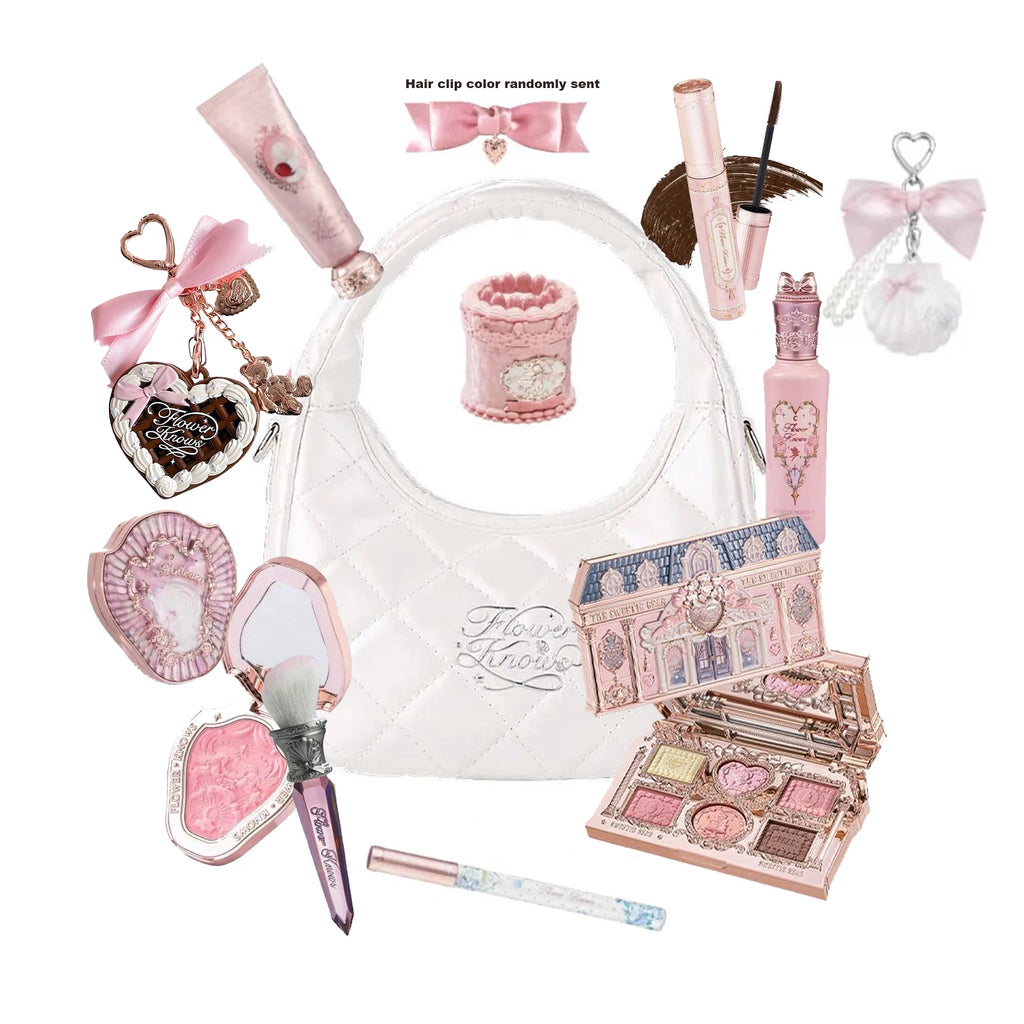 Flowerknows Makeup Set All In Flower Knows Little Angel Highlighter Powder Blush Strawberry Rococo Lip Gloss Perfume Kit