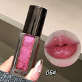 Multichrome Diamond Shimmer Lip Gloss Clear Glitter Metallic Pink Blue Orange Lip Stain Mirror-Shine Gloss 3D Sparkling Lips