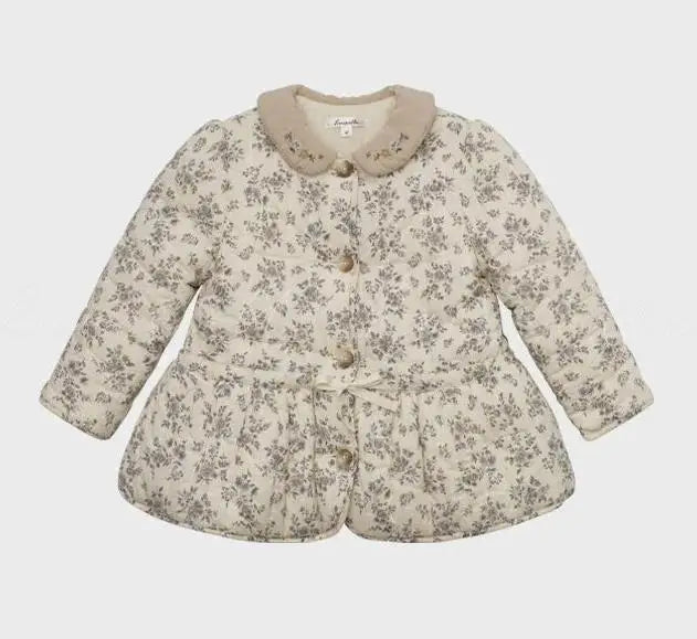 Kids Dress Aw25 Lou Girls Cute Warm Jacket Coat Outear Child Cotton Corduroy Princess Dresses