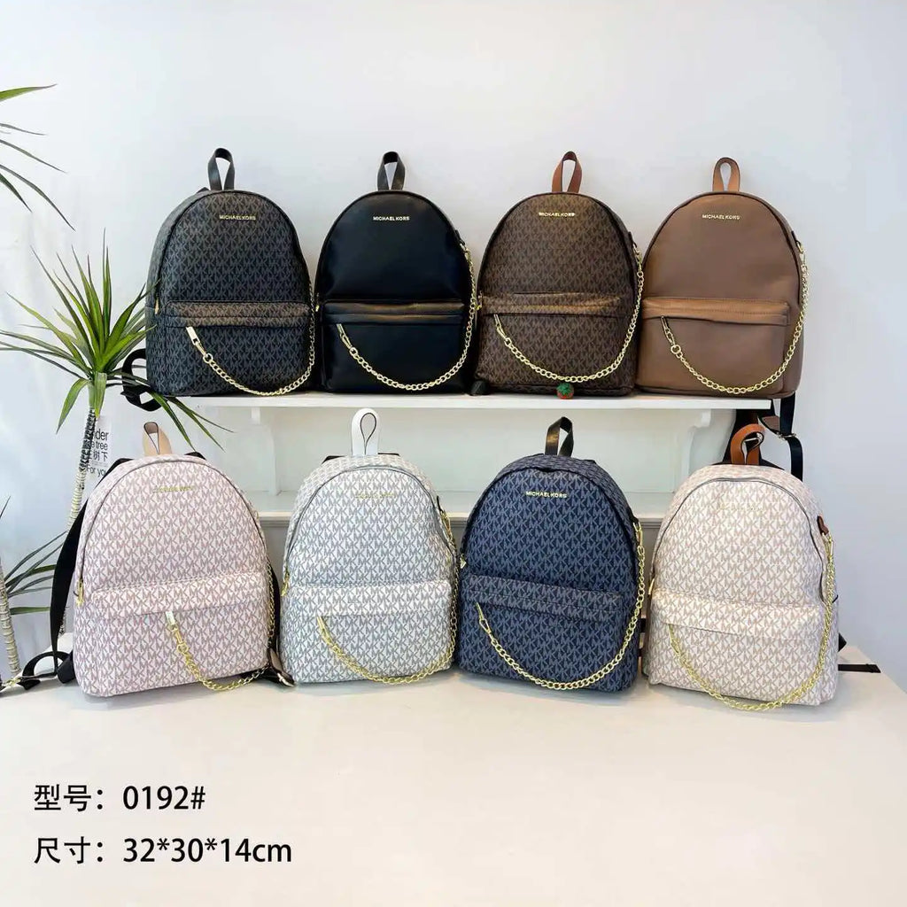 Michael Kors 2026 New Fashion Women's Bag Collection Slater Medium Backpack Casual Travel Shoulder Bag