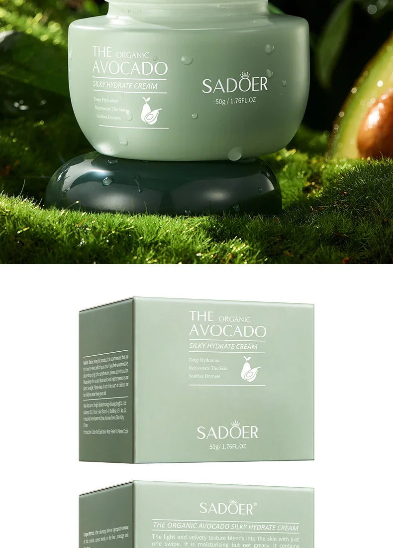 SADOER Avocado Skincare 6-Piece Set - Cleansing, Moisturizing, Care