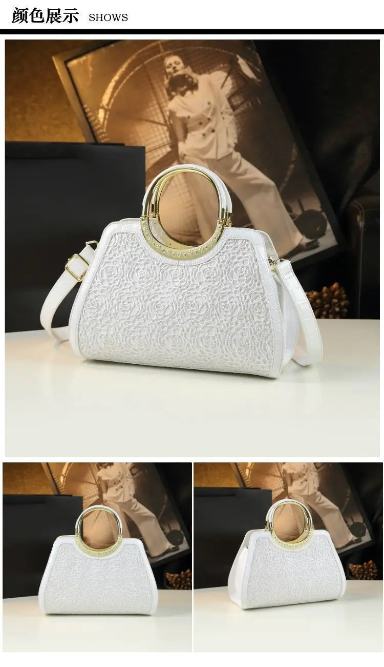 Fashion Popular Women's Bag High Quality Crocodile Pattern Shoulder Bag Trend Brand Genuine Leather Crossbody Bag Luxury Handbag