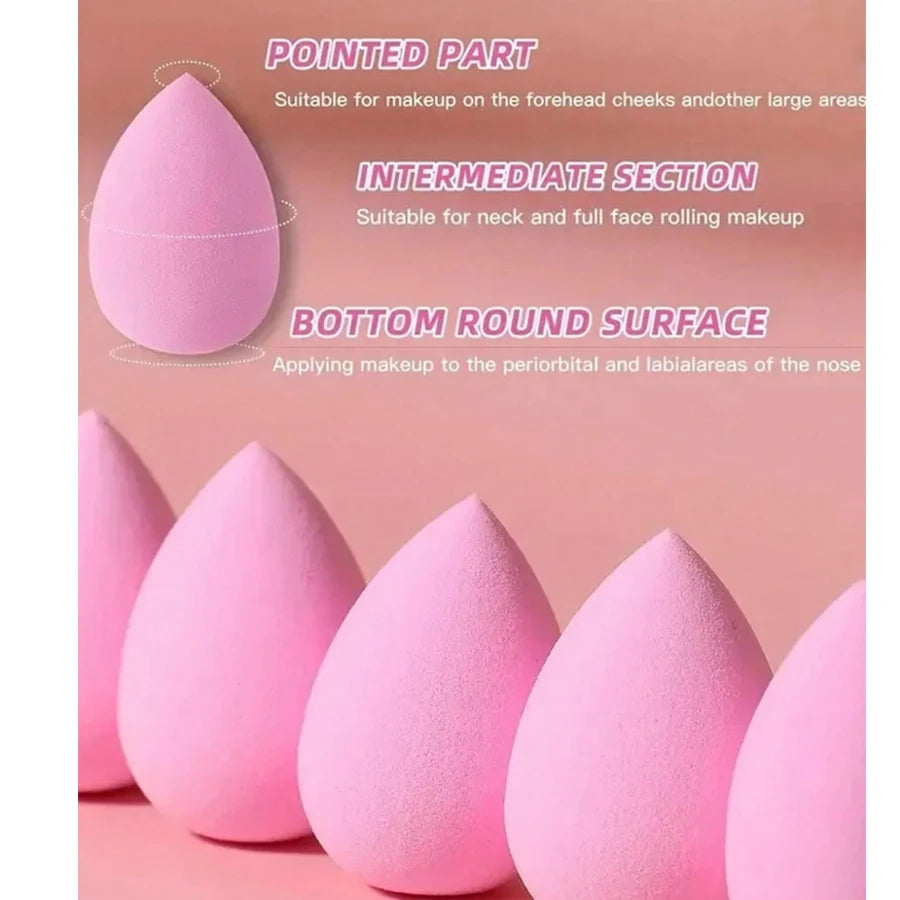 20Pcs Mini Finger Puff Beauty Cosmetic Foundation Cosmetic Sponge Makeup Blender Suitable For Cream & Powder Concealer